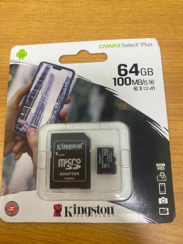 Micro Sd Kingston 64Gb Clase 10