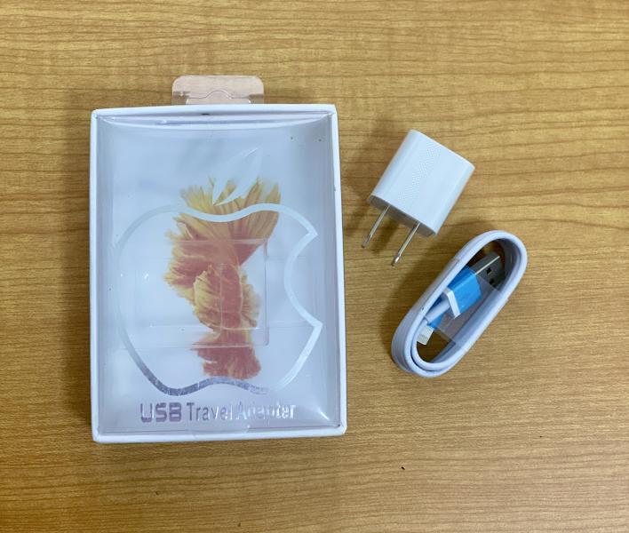 Cargadores iPhone Caja Transparente