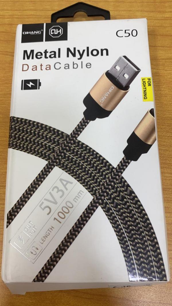 Cables Metal Nylon Micro Usb DORADO