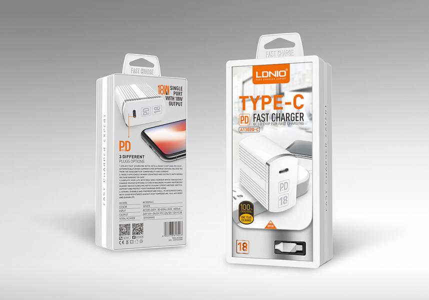 cargador lLDNIO TIPO C 18w
