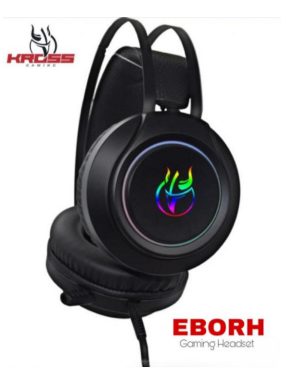 Audifonos Alambricos Gamer Kross EBORH Negro