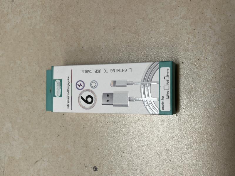 cable iphone caja verde